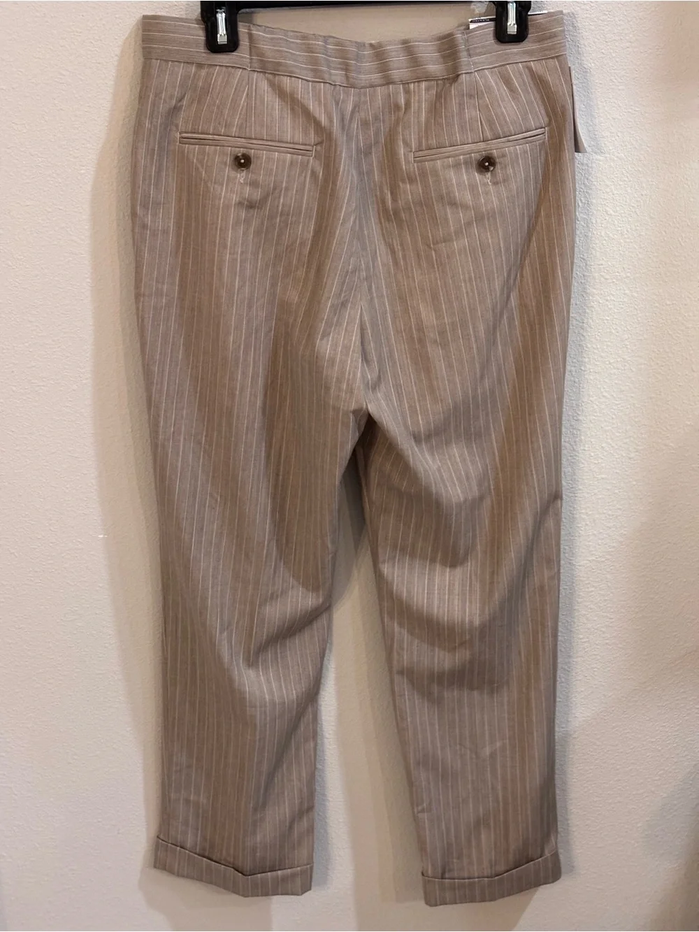Stafford Tailored Jogger Pants Regular Fit, pleated, 32Sh, NWT